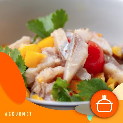Alvorada Gourmet - Ceviche de tilápia com manga e limão
