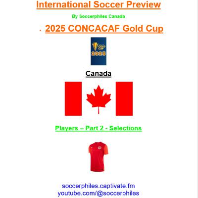 2025 CONCACAF Gold Cup – Canada Players – Part 2 of 2
