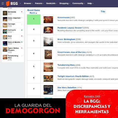 EP40 - La BGG, discrepancias en sus puestos y herramientas de la pagina