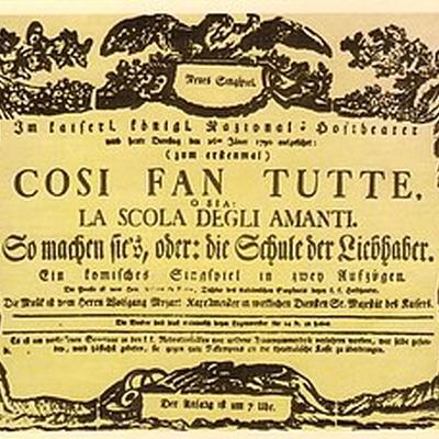 Opera 'Cosi Fan Tutte' by MOZART + Nocturne -  January 14