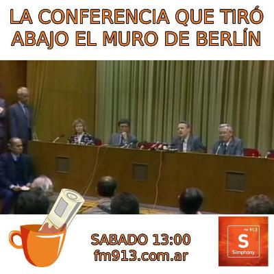 La conferencia que tiró el Muro de Berlín