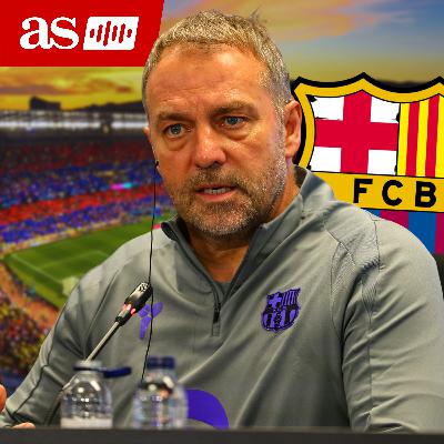 Hansi Flick atiende en rueda de prensa la previa de su choque en Liga contra el Athletic