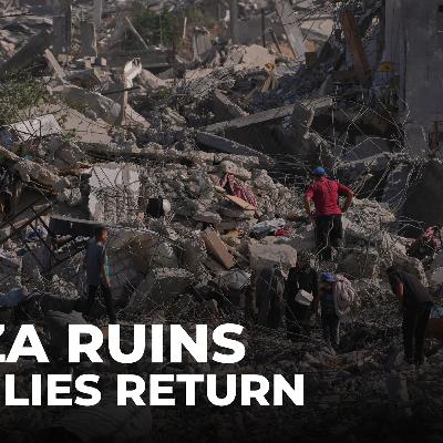 Gaza City in ruins as Palestinians return to find only rubble