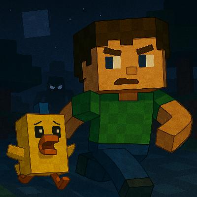 Chapter 21 – Chasing Through the Dark (Bedtime Story for Kids) | Karlik’s Minecraft Stories