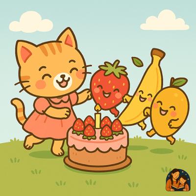 EP12 兒童故事「小貓咪咪故事集」 - 小貓咪咪和草莓人的生日派對 🍓🎂 EP12 兒童故事「小貓咪咪故事集」 - 小貓咪咪和草莓人的生日派對 🍓🎂