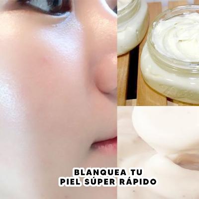 CÓMO HACER CREMA DE ARROZ COREANA PIEL DE PORCELANA SÚPER BLANCA 🍥