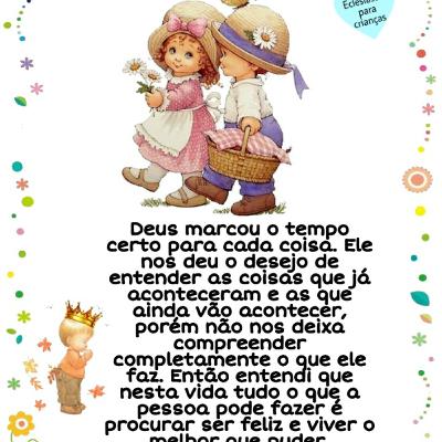 Eclesiastes para Crianças # Capítulo 03