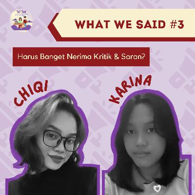 Harus Banget Nerima Kritik dan Saran?