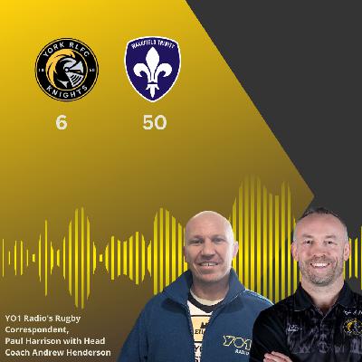 YO1 Radio's Rugby Correspondent,  Paul Harrison with Head Coach Andrew Henderson