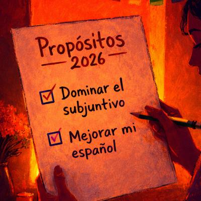 E58. Puede que este año sí: SUBJUNTIVO y propósitos de Año Nuevo 🤞 E58. Puede que este año sí: SUBJUNTIVO y propósitos de Año Nuevo 🤞