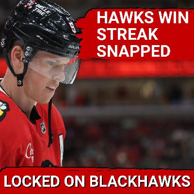 Chicago Blackhawks Winning Streak Snapped By NJ Devils | Louis Crevier Jumps Into Top Pairing