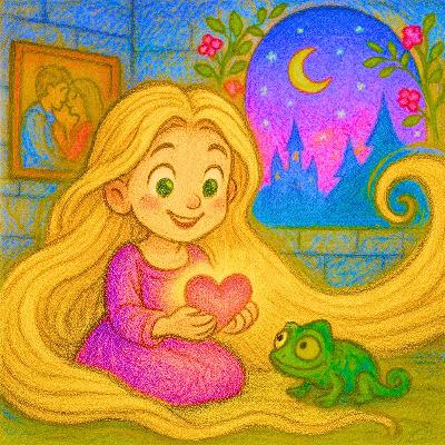 💛Rapunzel Bedtime Story 💤 Tale of The Tangled Heart | Storytime with Sleeping Music and Relaxing Sound
