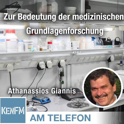 Am Telefon zur Bedeutung der medizinischen Grundlagenforschung: Athanassios Giannis