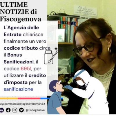 Bonus sanificazioni: istituito il codice tributo per l’utilizzo del credito in F24 Bonus sanificazioni: istituito il codice tributo per l’utilizzo del credito in F24