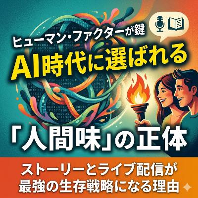 【#978】AI時代は「ライブ」と「ストーリー」が最強になる|人間らしさが価値になる理由 【#978】AI時代は「ライブ」と「ストーリー」が最強になる|人間らしさが価値になる理由
