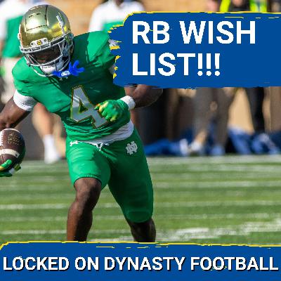 DYNASTY DREAM: Jeremiyah Love to the Chiefs? | TOP Landing Spots For Best Available Running Backs!