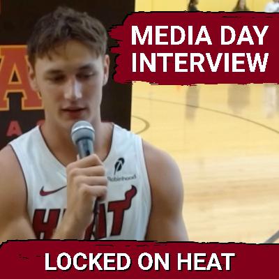 Pelle Larsson is Ready To Earn a Role with the Miami Heat | Miami Heat Media Day 2025