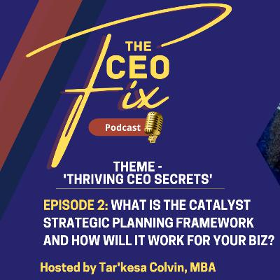 Episode 2: What is the CATALYST Strategic Planning Framework and how will it work for your Biz? (Theme: 'Thriving CEO Secrets') Episode 2: What is the CATALYST Strategic Planning Framework and how will it work for your Biz? (Theme: 'Thriving CEO Secrets')