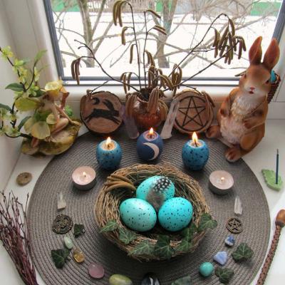 Spring equinox 💐🕯️🪺 Spring equinox 💐🕯️🪺