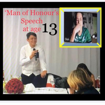 Little brother (13), Oisin Dooley’s ‘Man of Honour’ Wedding Speech