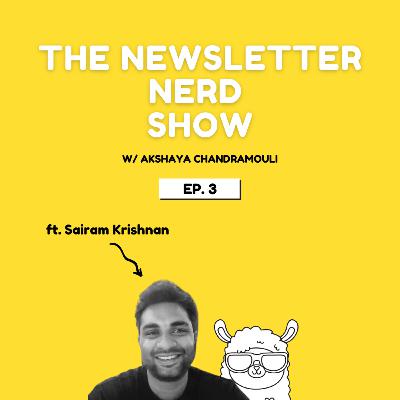 #3 The CMO Journal / East Coast Road ft. Sairam Krishnan #3 The CMO Journal / East Coast Road ft. Sairam Krishnan