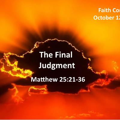 “The Final Judgment” October 12 2025 P.M. Service “The Final Judgment” October 12 2025 P.M. Service