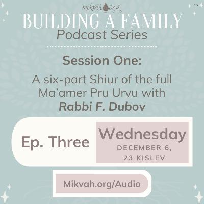 Building a Family, Episode Three: Maamer Pru Urvu By Rabbi F. Dubov Building a Family, Episode Three: Maamer Pru Urvu By Rabbi F. Dubov