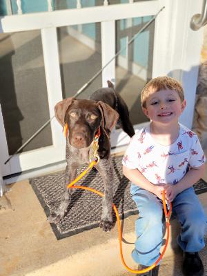 Raising A Texas Son and Puppy Right