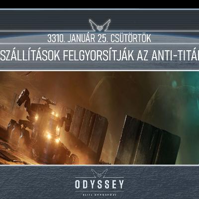 Galnet hírek, 3310. január 25. csütörtök - A guardian szállítások felgyorsítják az anti-titán projektet Galnet hírek, 3310. január 25. csütörtök - A guardian szállítások felgyorsítják az anti-titán projektet