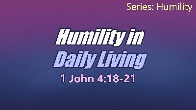 Humility in Daily Living - Audio