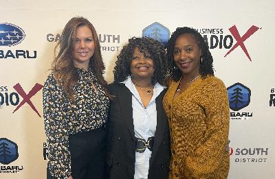 Millie Habtemariam with Full Circle Candles & Salon, April Smith with The Survivors’ Nest, and Abigail Gonzalez with National Junior League of Cotillions