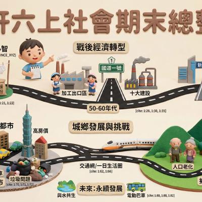 【考前急救包】康軒六上社會科很難背？六號叔叔帶你用「打怪升級」把它全記住！