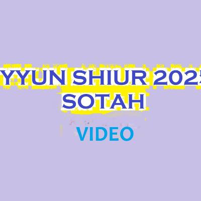 SOTAH 2025 Iyyun Shiur #5 VIDEO