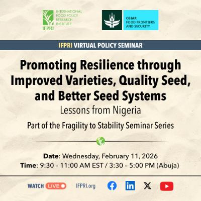 Promoting Resilience with Improved Varieties, Quality Seed, and Better Seed Systems