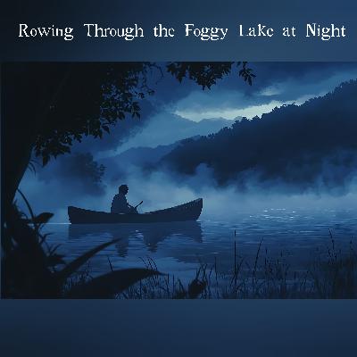 🎧Rowing Through the Foggy Lake at Night | Mysterious and Peaceful Moonlit Ambience