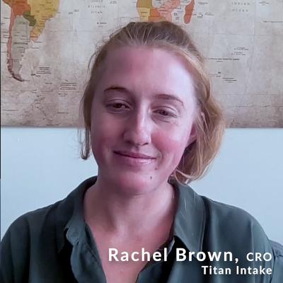 Rachel Brown, CRO of Titan Intake 3/13/24 Pitch Presenter