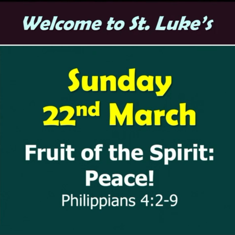 Peace (Philippians 4:2-9)