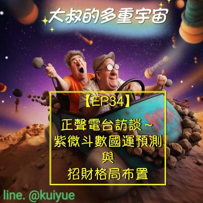 【EP34】正聲電台訪談～紫微斗數國運預測與招財格局布置☯️