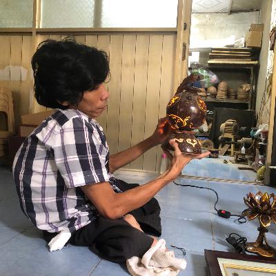 Cảm hứng Mekong: Nghị lực của người đàn ông khuyết tật bên những chiếc gáo dừa