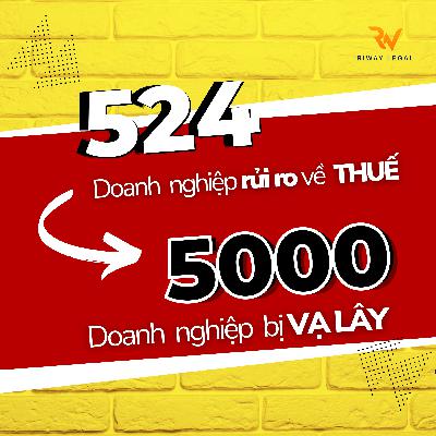 524 Doanh nghiệp rủi ro về Thuế làm các Công ty điêu đứng