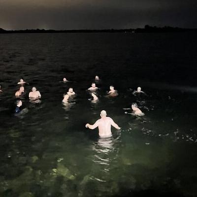 Taking a dip with Blueballs 'takes me out of my head'