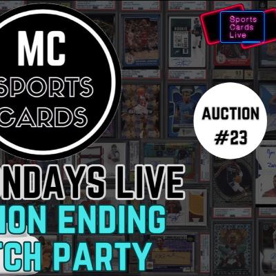 MC Mondays Live | Sports Cards Auction #23 Watch Party | Jan 1 2024
