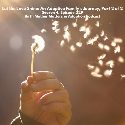 Birth Mother Matters in Adoption Podcast, Season 4: Episode 229: Let the Love Shine: An Adoptive Family's Journey Part 2