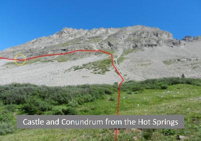 Castle and Conundrum from the hot springs side: Episode 59 Castle and Conundrum from the hot springs side: Episode 59
