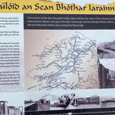 Daithí Alcorn, ball de Choiste Siúlóid an tSeanbhóthair Iarainn in Ailt a’Chorráin.