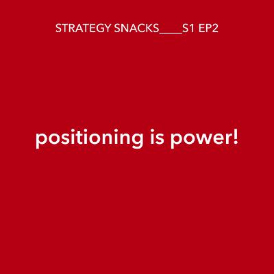 Positioning is power! Position your brand like a strategy pro