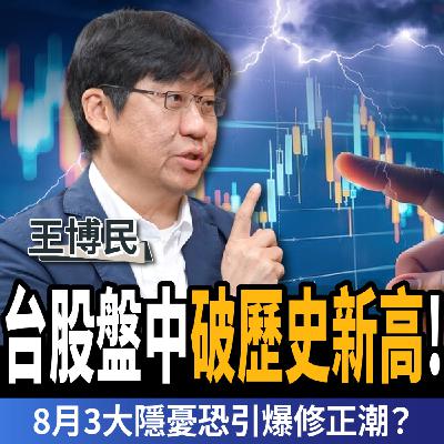 【下班經濟學＿股票】台股盤中破歷史新高！8月3大隱憂恐引爆修正潮？一指標揭曉牛熊真相：沒有例外！ft. 王博民