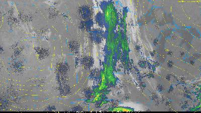 Areas of rain Tuesday with decreasing clouds Wednesday