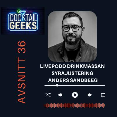 Livepodd Drinkmässan Syrajustering - Anders Sandberg