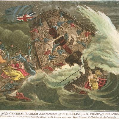 Een scheepsramp in 1781 Een scheepsramp in 1781